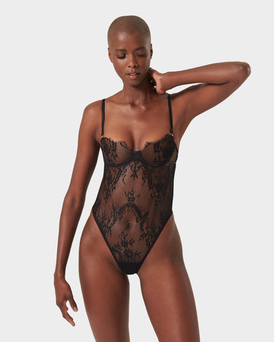 Body Madeline avec armatures Noir