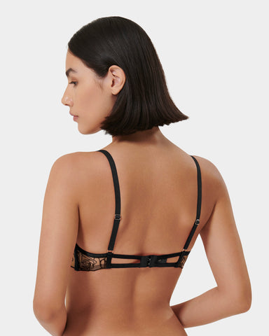 Soutien-gorge avec armatures Rosalie Noir/Transparent