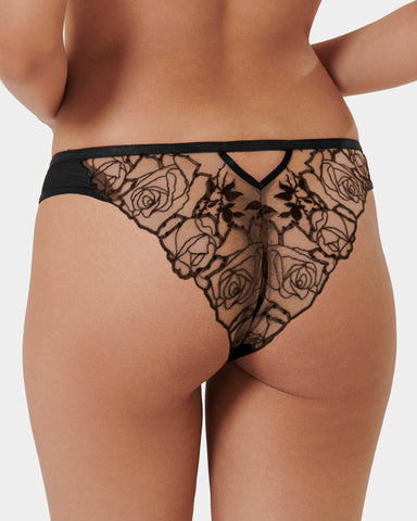 Culotte Rosalie Noir/Transparent