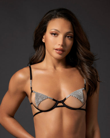 Soutien-gorge avec armatures Susu Noir/Argent