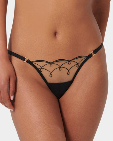 Culotte Marceline Noir/Transparent