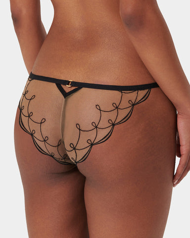 Culotte Marceline Noir/Transparent